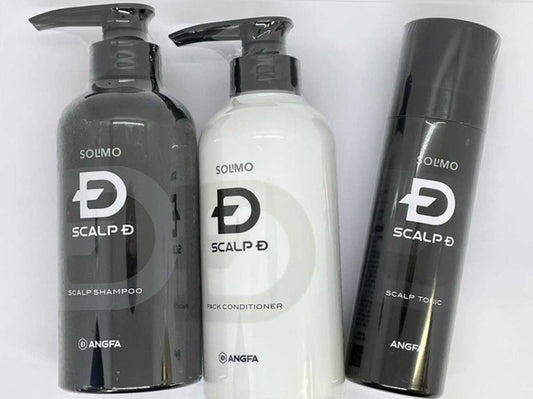 Angfa Solimo Scalp D Shampoo Conditioner Hair Tonic Set