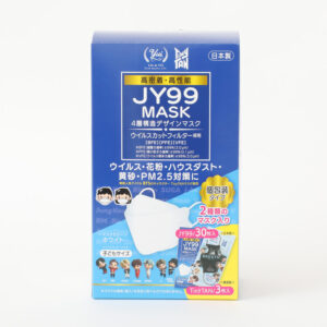 【10セットまとめ】日本製ＪY－99 ４層立体マスク　TinyTan　コラボホワイト/GR  30枚 JAN:4580488811627