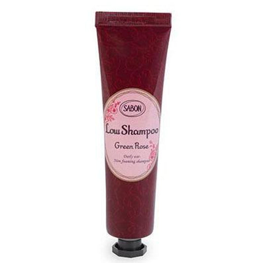 SABON Low Shampoo Green Rose 30mL SABON Trial Size Non-silicon formula with reduced foaming No treatment required