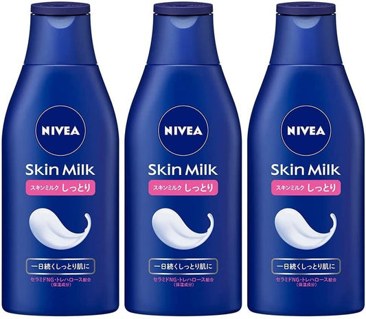 [Limit 1 per person] Nivea Skin Milk Moist 200g Set of 3 JAN: 4901301291165