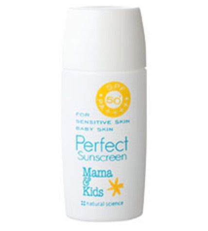Mama &amp; Kids Perfect Sunscreen 42ml SPF50+ PA++++ Sunscreen Emulsion Mama&amp;Kids natural mark cream Fragrance-free, colorless, hypoallergenic Natural Science JAN:4530025012222