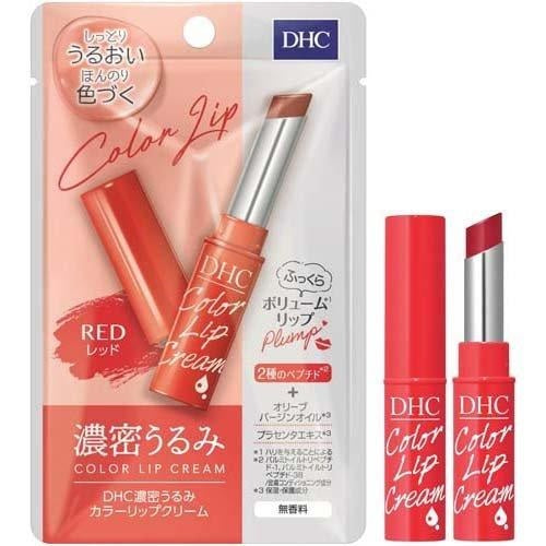 DHC Dense Urumi Color Lip Balm Red ( 1.5g ) JAN:4511413309995
